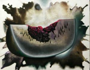 Título: Gris. Técnica: Óleos sobre tela. Dimensión: 1 x80. Año: 2007.